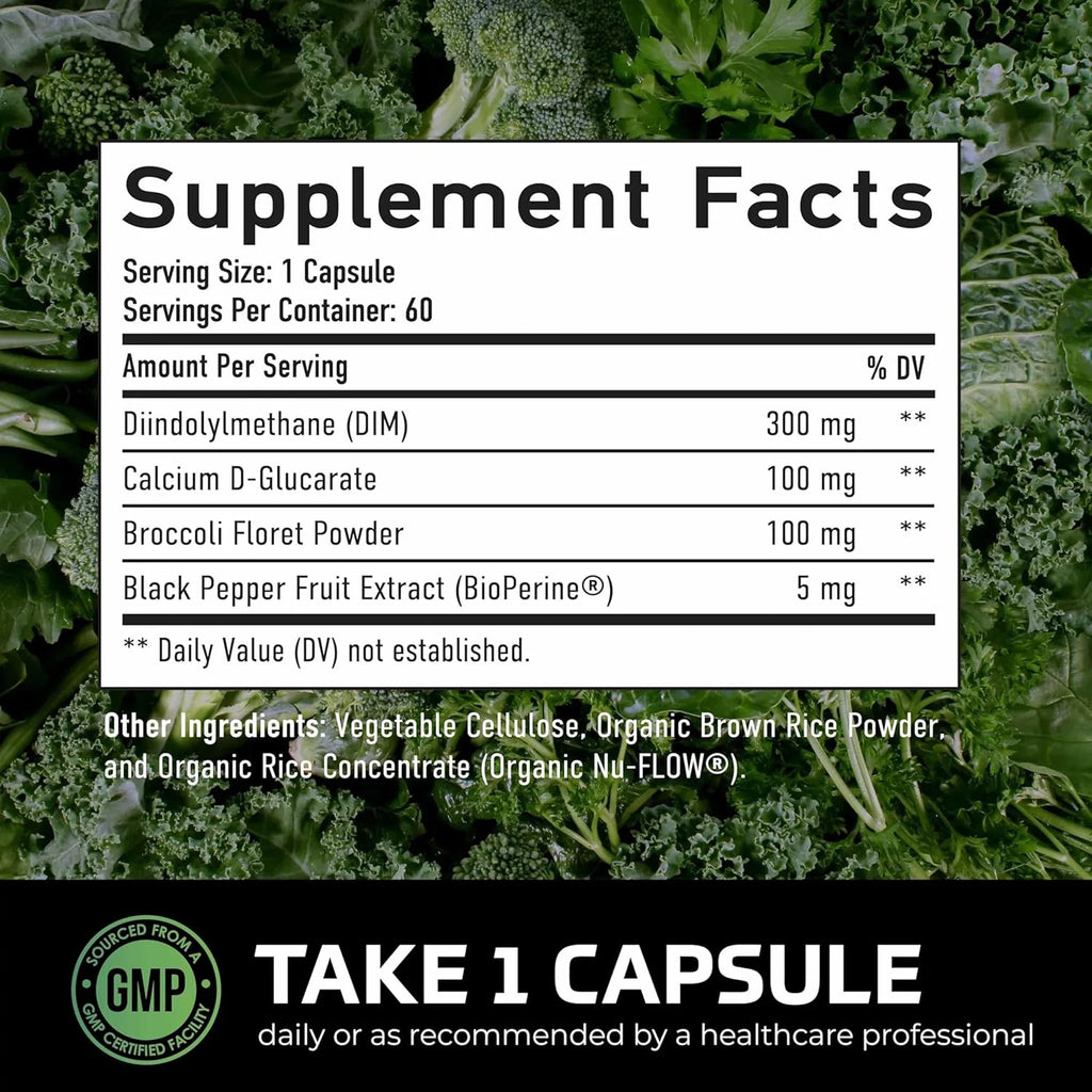 DIM Supplement for Men - Increase Hormone Levels, Improve Physical Fitness, Prostate Health, and Boost Energy
