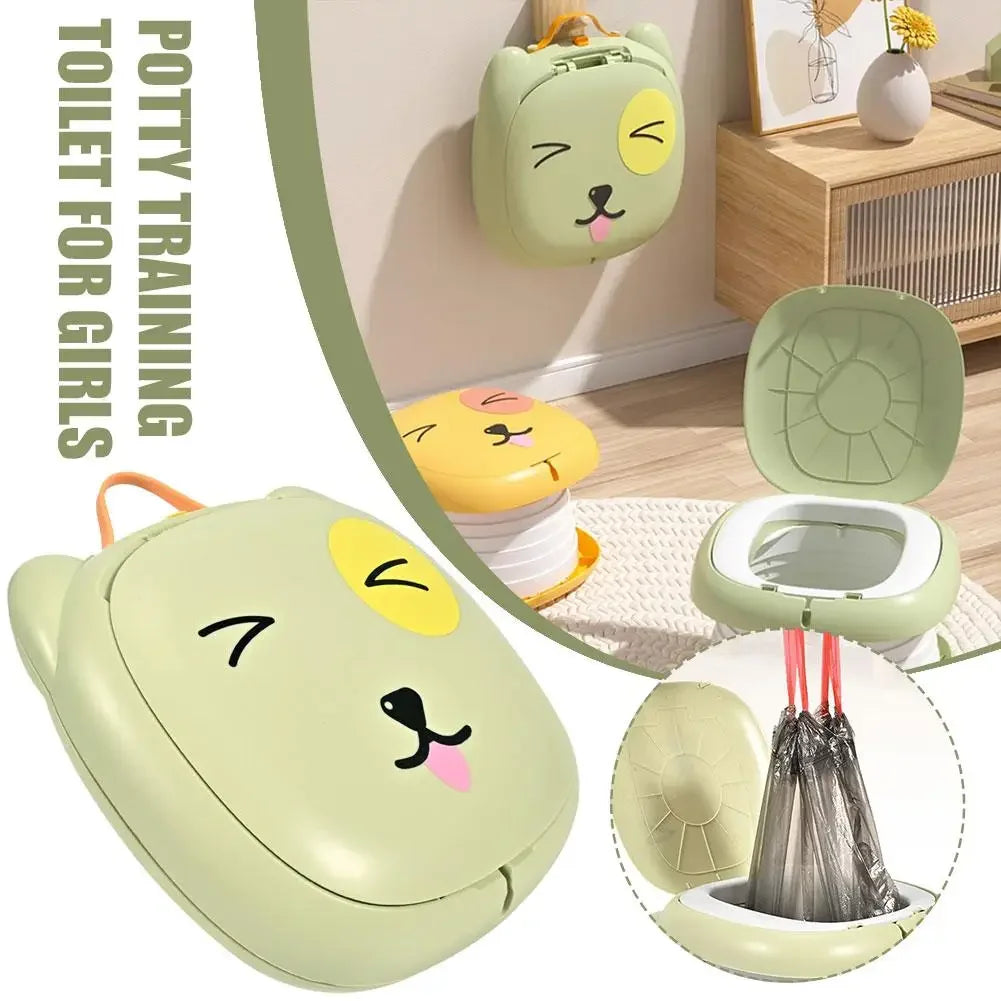 Portable Potty For Toddler Travel Foldable Potty Training Toilet For Car Camping Indoor Outdoor Bathroom For Baby Kids Children