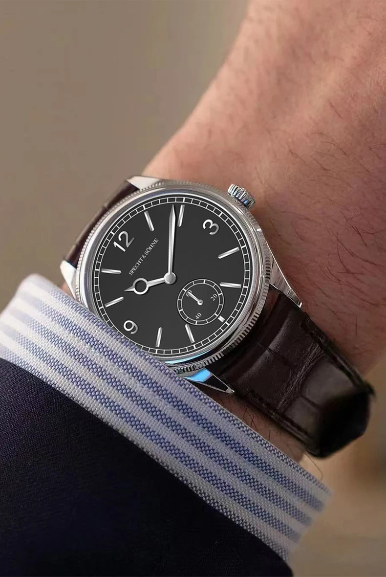 New Fashion Specht & Söhne 38.5MM Mechanical Watches For Men Seagull Movt Sapphire Crystal Business Watch Relogio Masculino