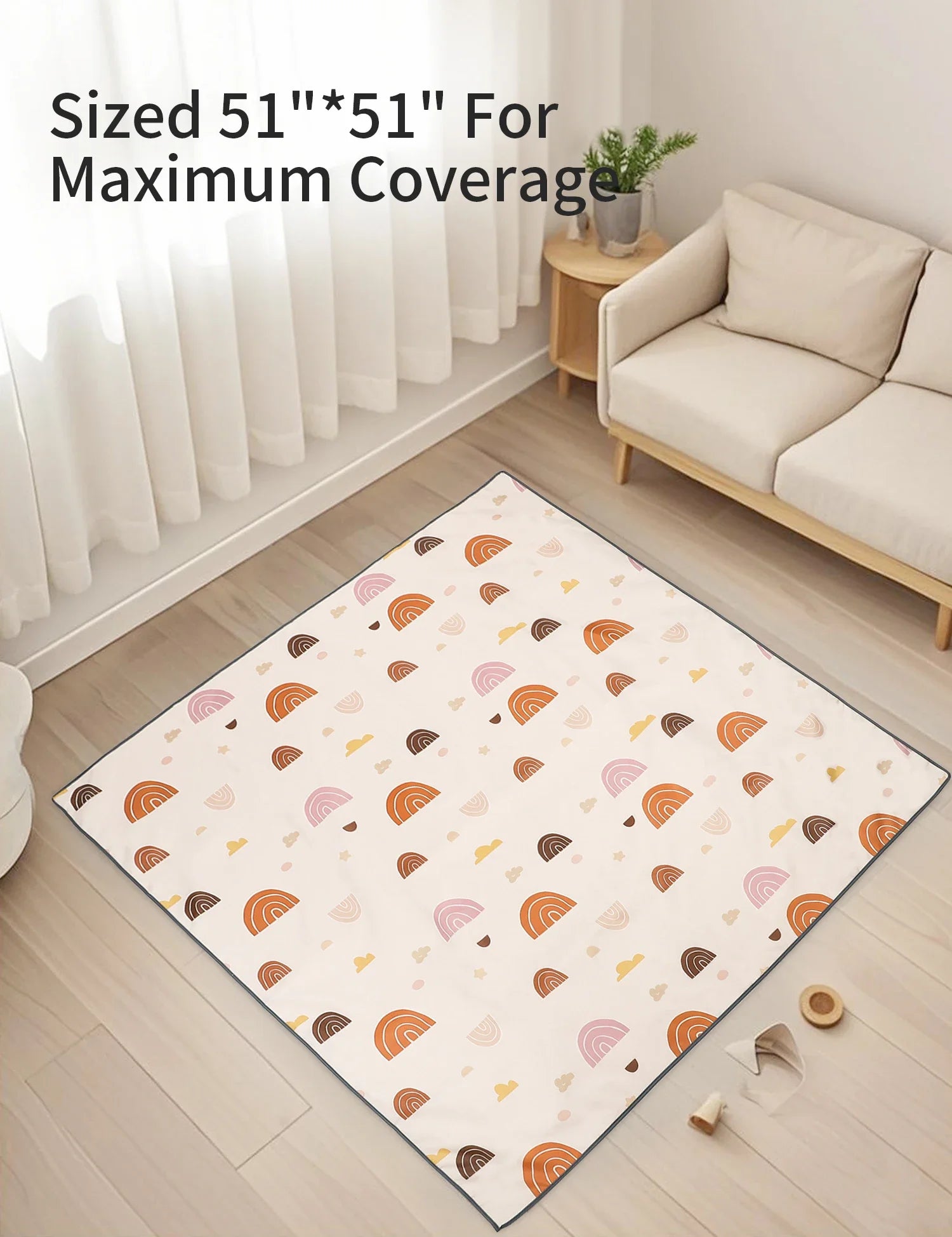 Insular Kids Educational Mattress Foldable Baby Play Mat Non-slip Durable Child Carpet Nursery Climbing Pad Waterproof 0-3Y