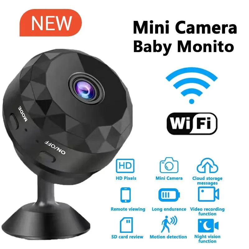 Baby Monitor 1080P HD Mini WiFi Camera Indoor Safety Security Surveillance Camcorder IP Cam Audio Video Recorder