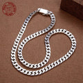 925 Silver Chains Original Certified Cuban Chain Authentic 925 Silver Necklace
