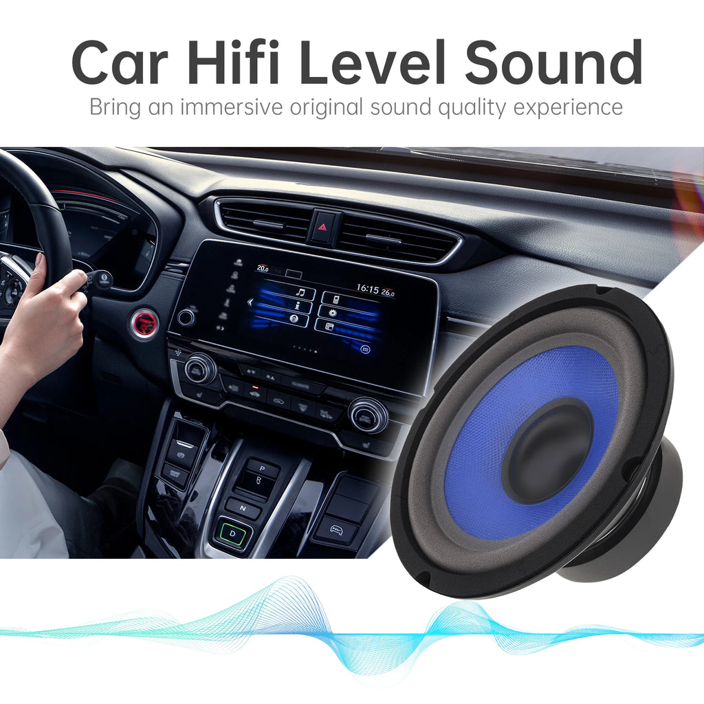 1pc 5/6.5/8/10 Inch Bass Loudspeaker Woofer Speaker for Car Audio/Home Theaters,Wide Frequency Response Car Audio Stereo Speaker