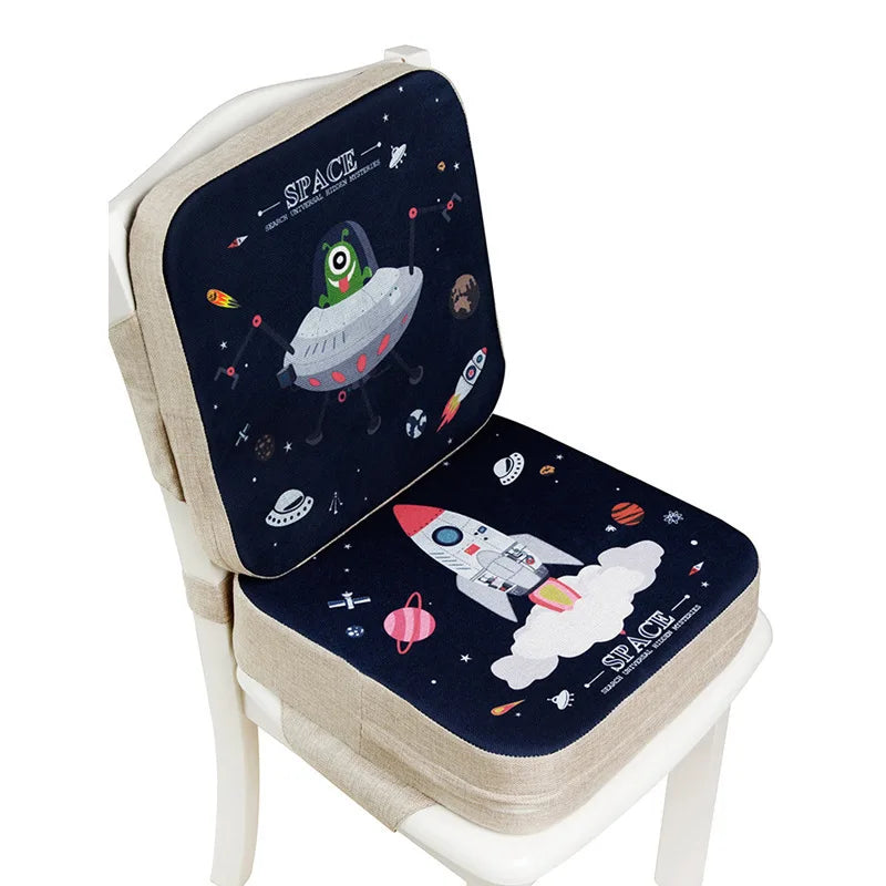 Cartoon Children Booster Seats Cushion Portable Baby Seat Cushion Increased Dining Chair Pad Toddlers Highchair