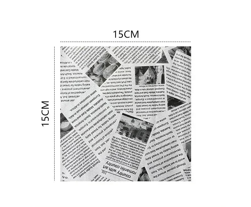 100/1000 Pcs Oil-Proof Paper for Wrapping Burger Bread Fried Food Sandwich Packaging Fryer Air Baking Paper Plate  Accessories