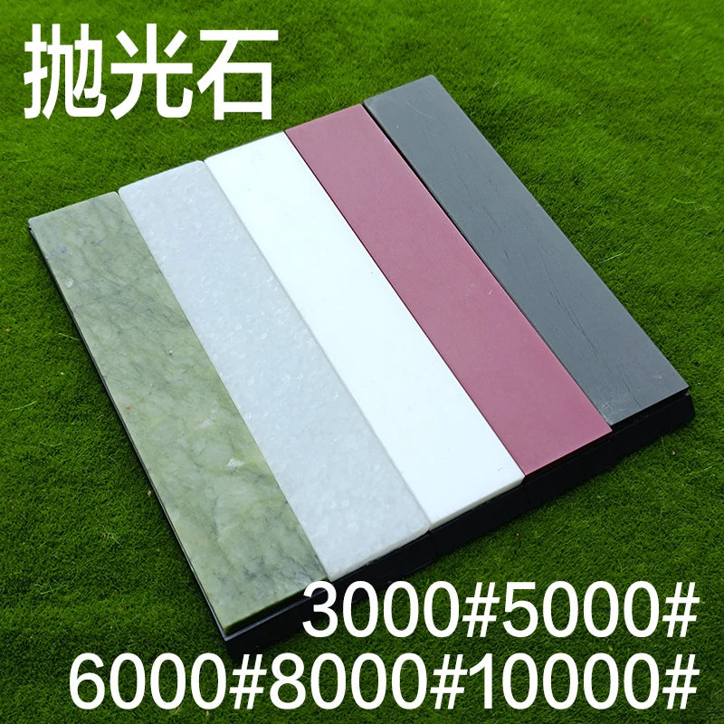 3000-10000 Natural Agate Knife Sharpening Stone Knives Fixed Angle Sharpening Stone Sharpening Stone with Base Kitchen Tools