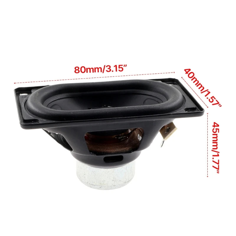 4Ω 20W Speaker Horn 80x45mm Rectangle Speaker Internal Magnet Loudspeaker for Flip 6 5 Bluetooth-compatible Speaker