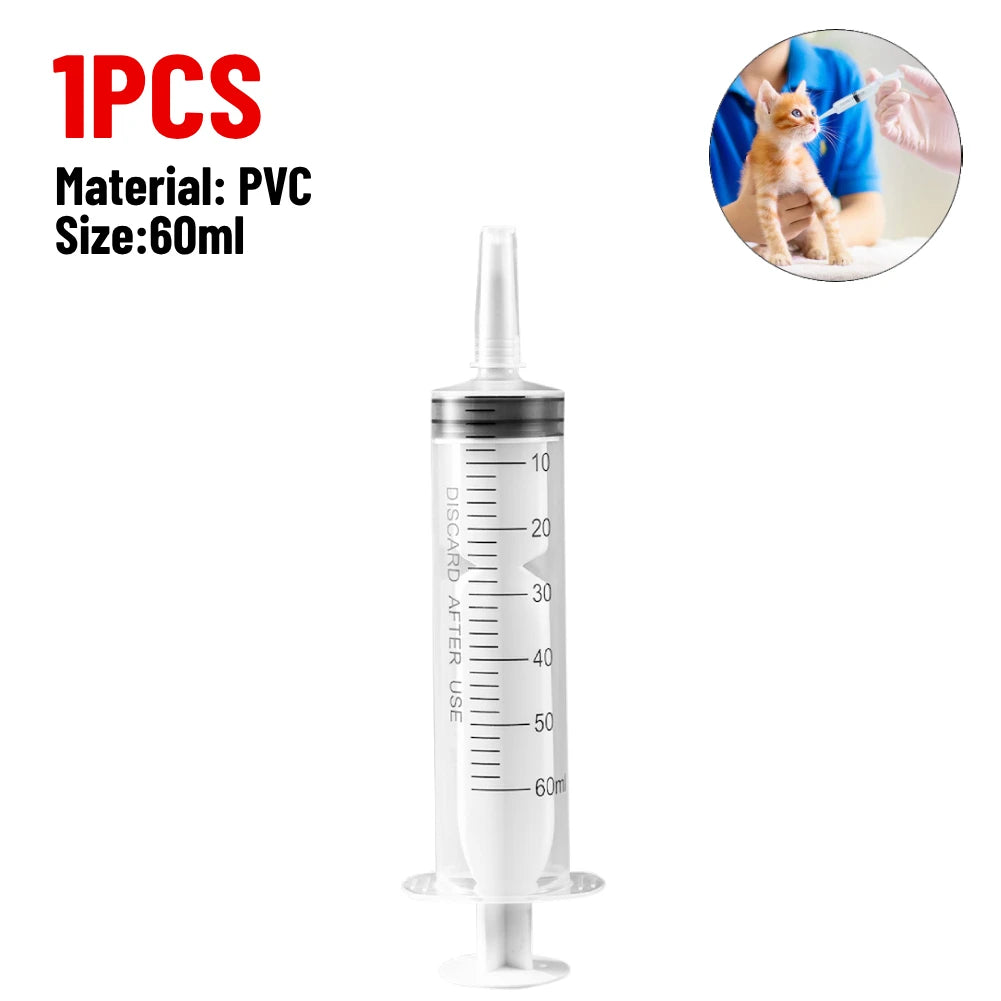 20/60/100ml Plastic Reusable Syringe For Measuring Nutrient Sterile Hydroponic Measure Perfume Rinse Disposable Sampler Injector