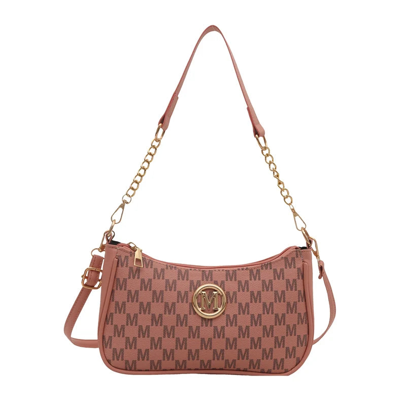 Vintage Floral Print Underarm Bag Women's Crossbody Shoulder Bag Casual Versatile Small Bag Popular Female Fashion Design