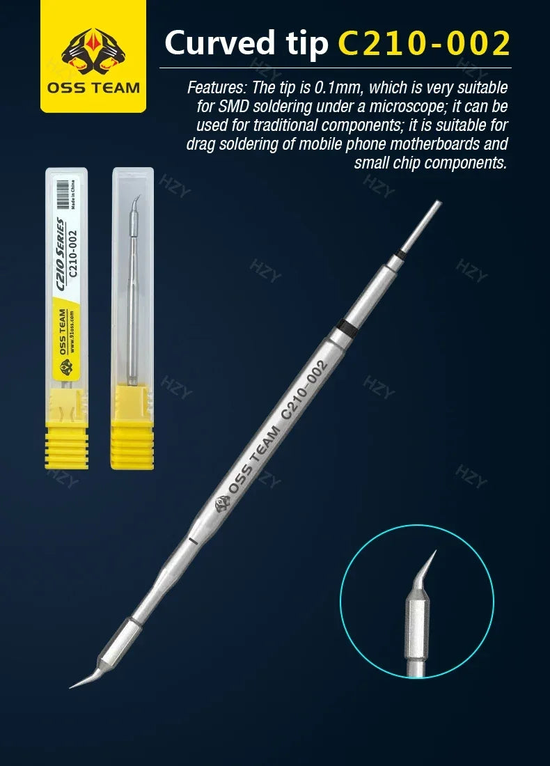 OSS C115 C210 T245 Tips Universal C245 C210 C115 Soldering Iron Tip Compatible SUGUN Maant GVM OSS Soldering Station Handle