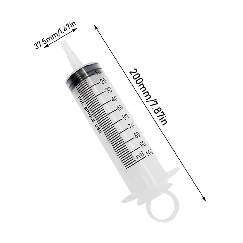 20/60/100ml Plastic Reusable Syringe For Measuring Nutrient Sterile Hydroponic Measure Perfume Rinse Disposable Sampler Injector
