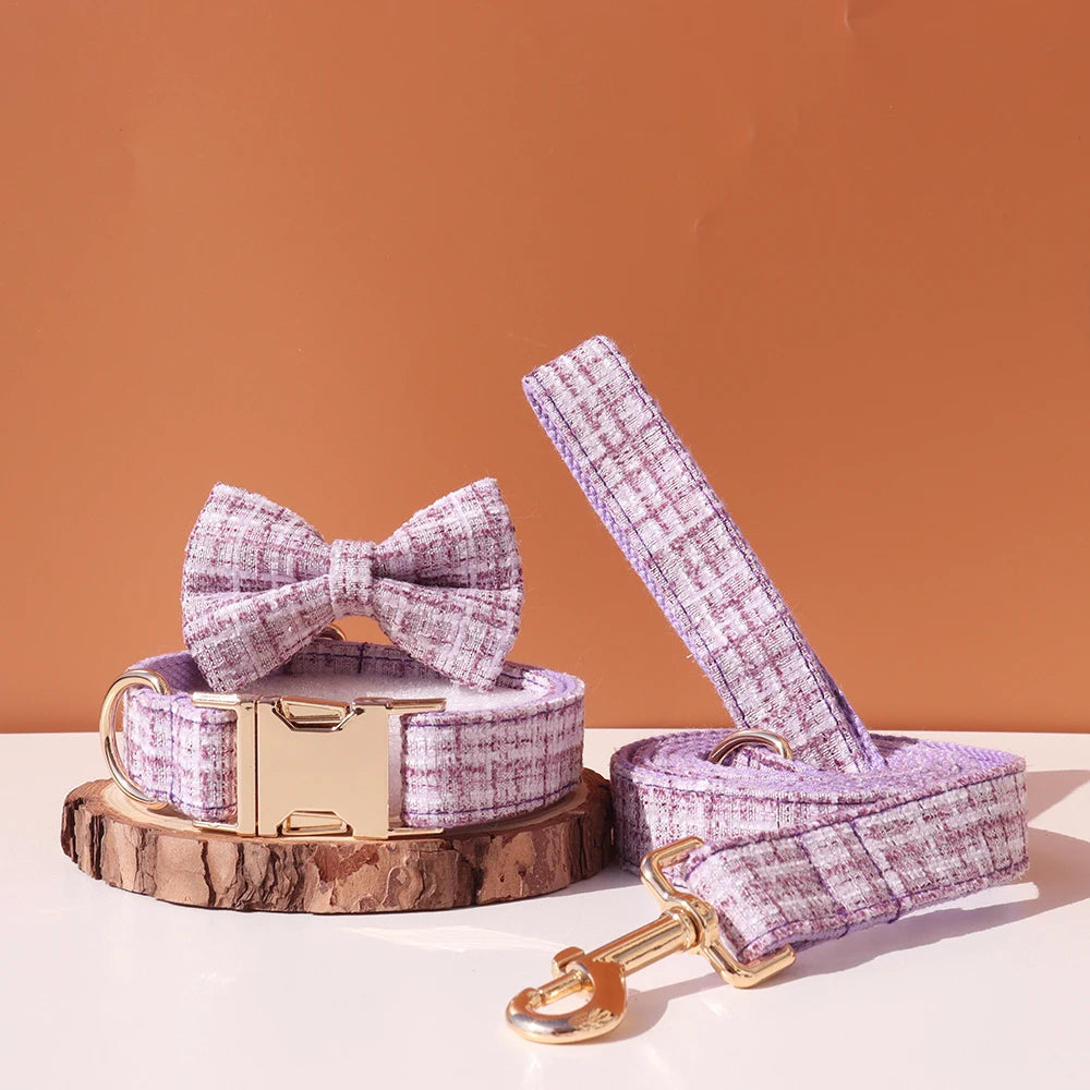 6 Colors Customized Dog Collar Set Free Personalized ID Name Tel Engraving Name for Small Medium Large Dogs Adjustable Dog Leash