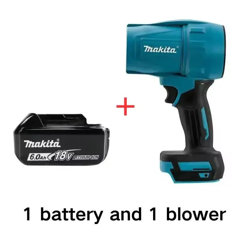 Makita 30000RPM Violent Blower Turbo Jet Fan 18V Electric Air Duster Wind Speed Turbo Rechargeable with Light Car Cleanin Tool
