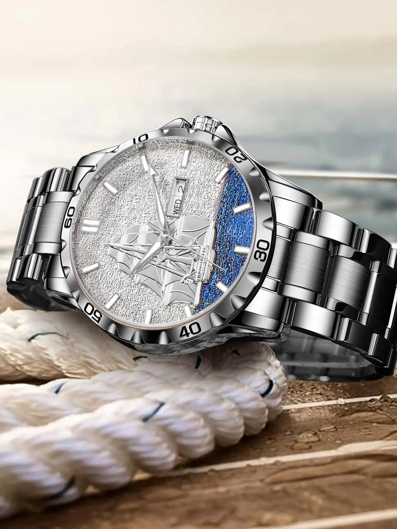 Glenaw Sailing Series Top Brand Luxury Men's Watch Fashion Business Fully Automatic Mechanical Waterproof Watch
