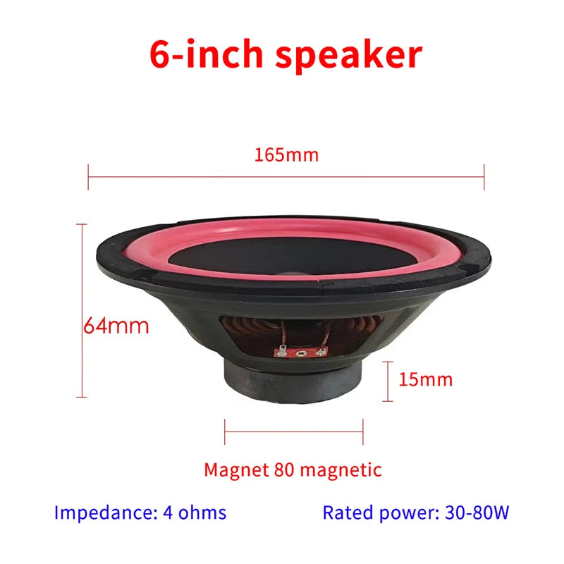 Haut-Parleurs Coaxiaux HiFi Voiture 5/6/8/10 Pouces
