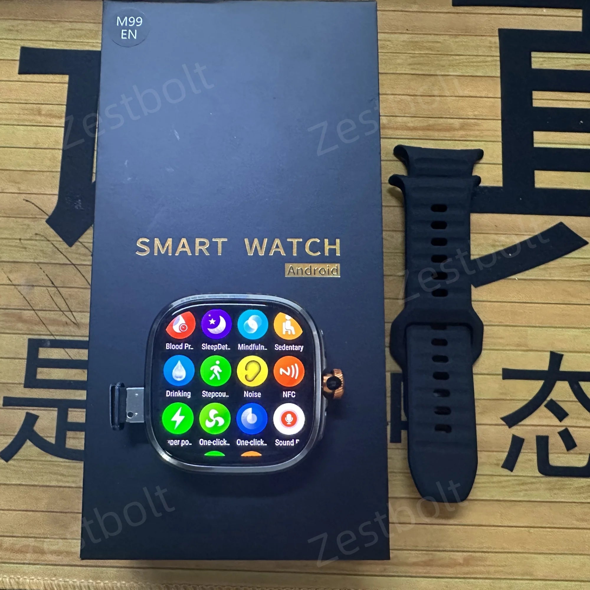 Original M99 Smartwatch with 2.4 Inch AMOLED Screen 4G/5G SIM Card Slot GPS WiFi 190° Rotating Camera Android 10.0 Gaming Watch
