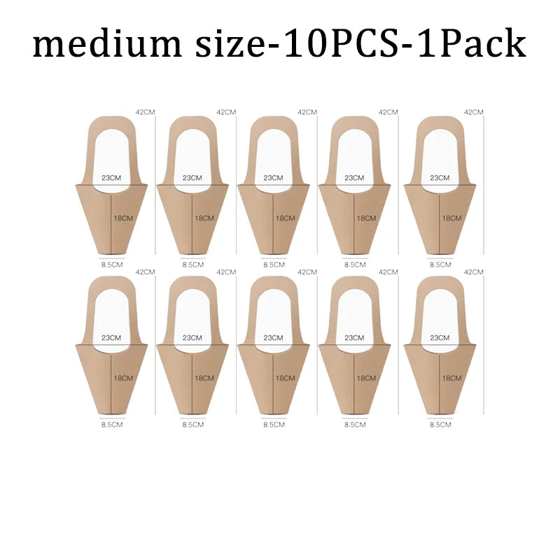 Fashion Florist Rose Box Kraft Paper Wedding Handheld Decorative Flowers Boxes Birthday Party Packaging Gift Bag Decoration
