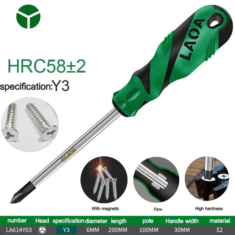 LAOA Special-shaped screwdriver Y-shaped U-shaped H triangle magnetic screwdriver socket screwdriver