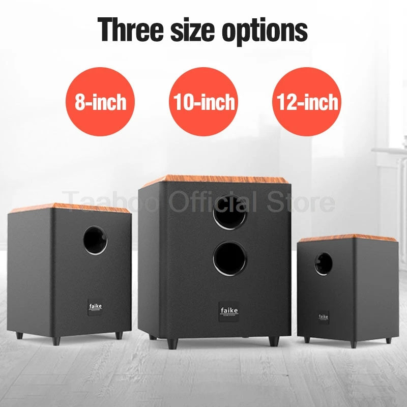 8/10/12 Inch Passive Subwoofer 80-150W High Power Speaker 4-8ohm HiFi TV Speakers Audio For Home Theater Sound System Television