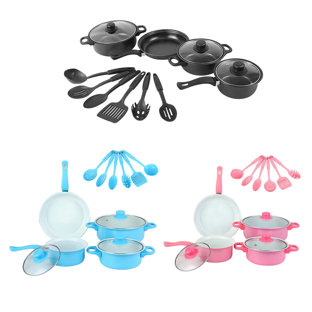 12-Piece Non-Stick Cookware Set Cooking Pot with Lid Milk Pot Maifan Stone Frying Pan Stackable Pot Set for All Types of Cooker
