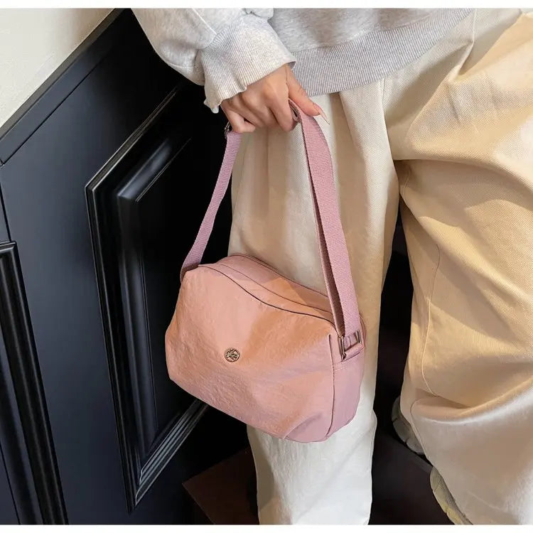 New 2025 Multi-Layer Casual Women's Crossbody Bag Portable Multi-Pocket Lightweight Waterproof Nylon Bag Soft Square Bag