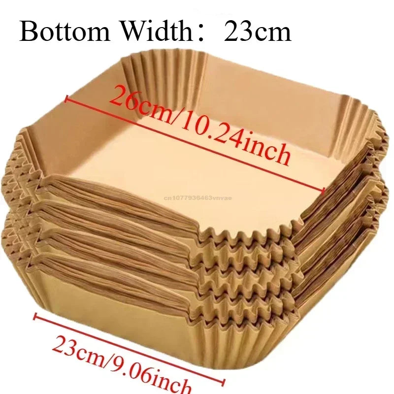 Disposable Baking Paper Hot Air Fryer Paper Airfryer Cooking Baking Reusable Oven Food Waxed Paper Foil Kitchen Tools