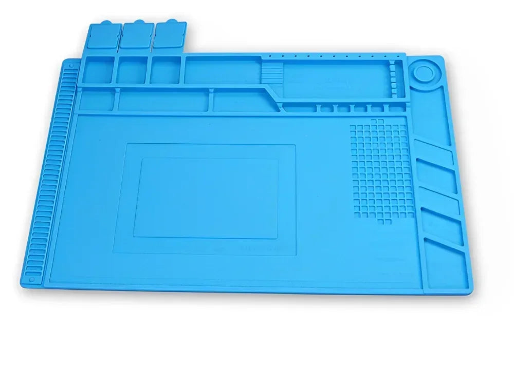 Durable ESD Silicon Soldering Mat Heat-Resistant Work Pad for Hot Air Gun Soldering Iron Station Repair Thermal Insulation Pad