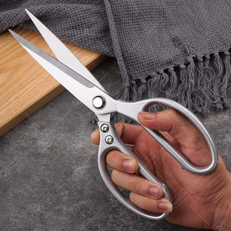 WXCOO Chicken Bone Scissors Stainless Steel Cutting Knife Kitchen Scissors Multifunctional Food Scissors Slicing Fish Meat Knife