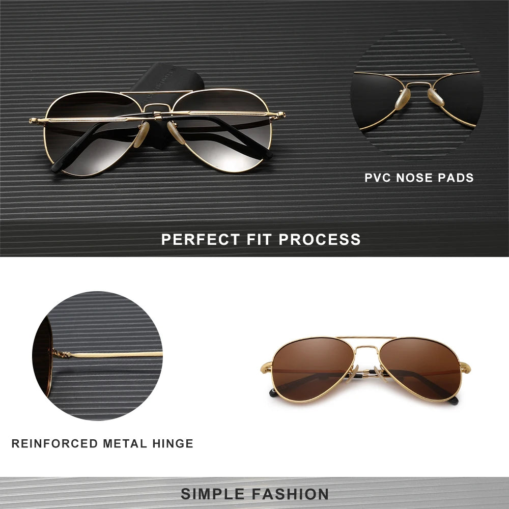 KINGSEVEN Pilot Men Sunglasses Polarized Large Frame UV400 Glasses Women Retro Luxury Driving Causal Fashion Outdoor Eyewear