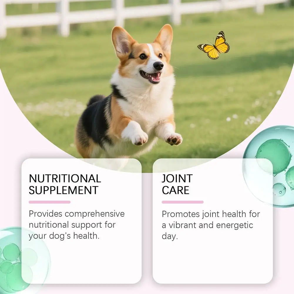 1/3/5Pcs 60ml Dog Pet Collagen Based Staple Food Combined With Nutritional Supplement Drops Gentle Formula For Hair Skin Care