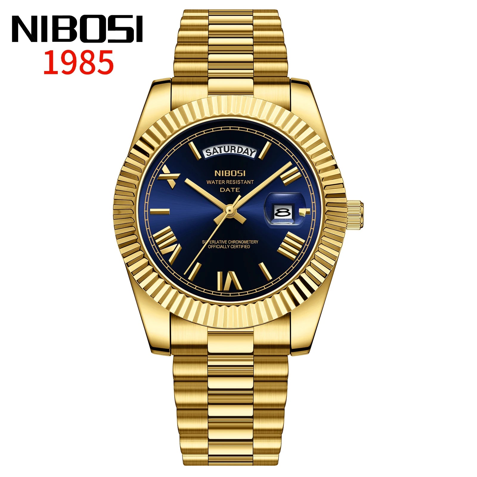 NIBOSI Top Brand Luxury Men Watches Fashion Wristwatch Day Date Miyota Quartz Watch Men Waterproof Steel Male Clock Reloj Hombre