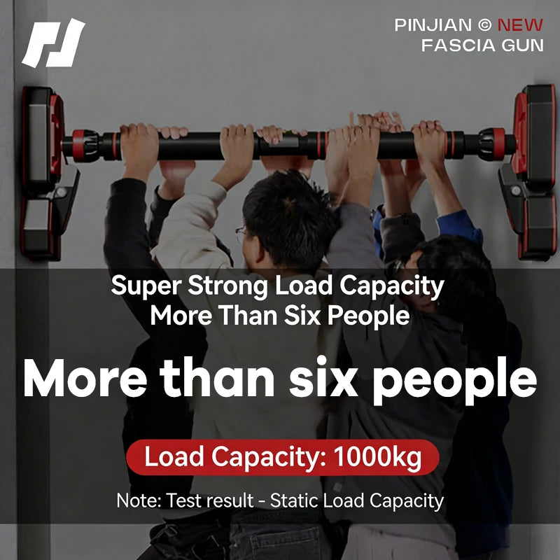 No Drill Doorway Pull Up Bar Heavy Duty Load with Wide Support Pads for Home Gym Strength Training