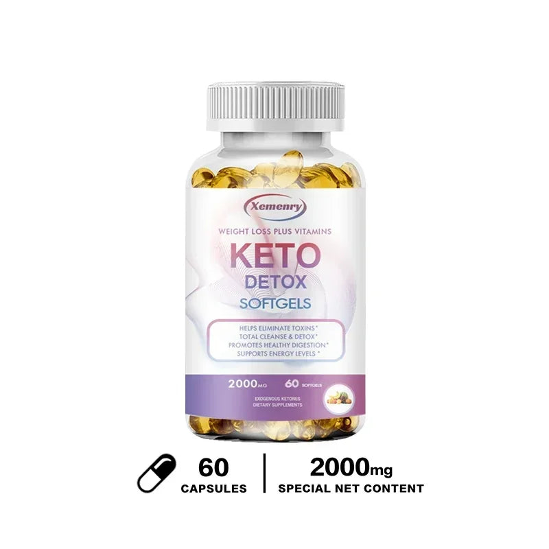 Keto Capsules - Promote Weight Management, Improve Metabolism, Support Body Cleansing and Detoxification