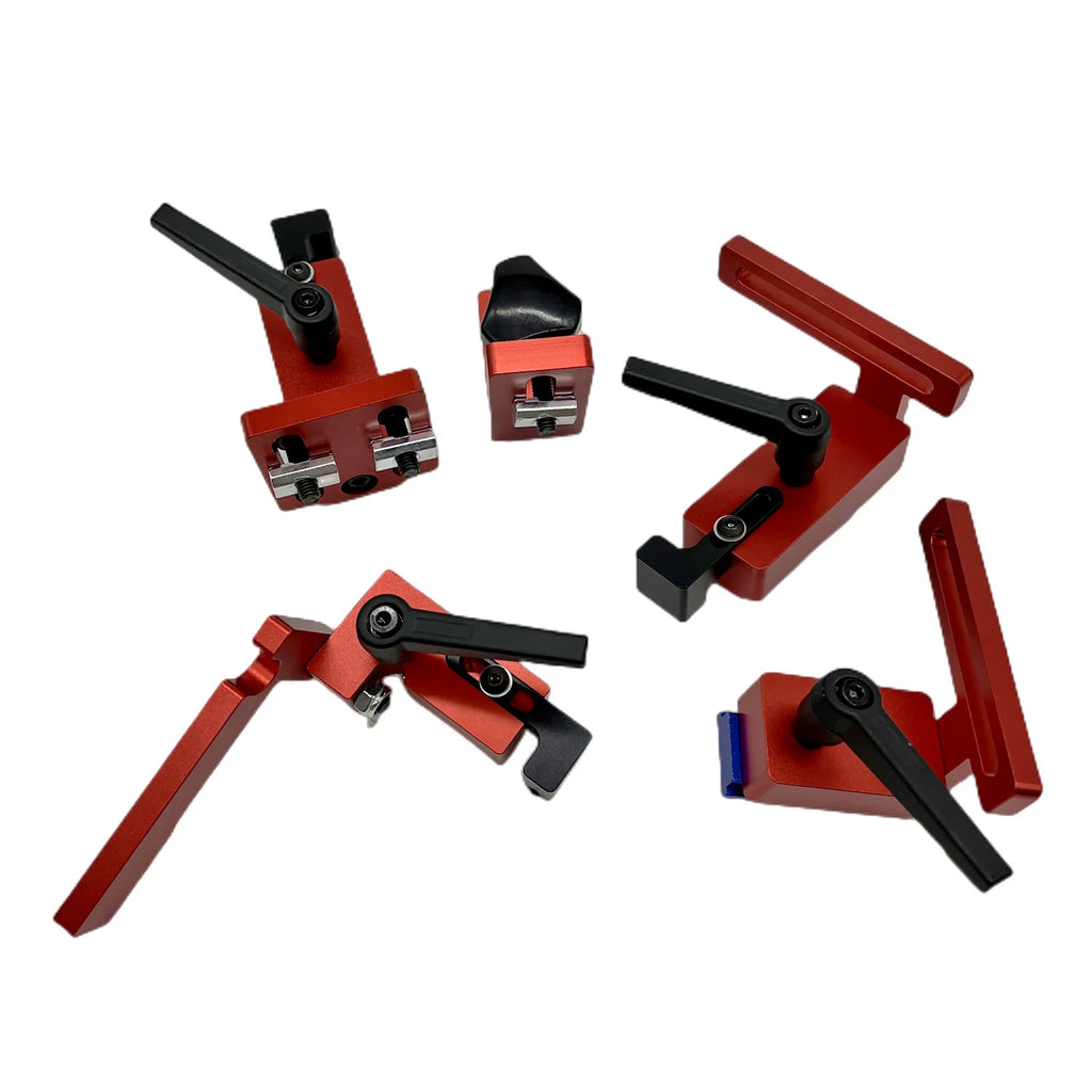 Miter Track Stop T-Slot T-Tracks Stop Chute Locator Aluminium Alloy Backing Connector for Woodworking Guide Rail Table Saw DIY