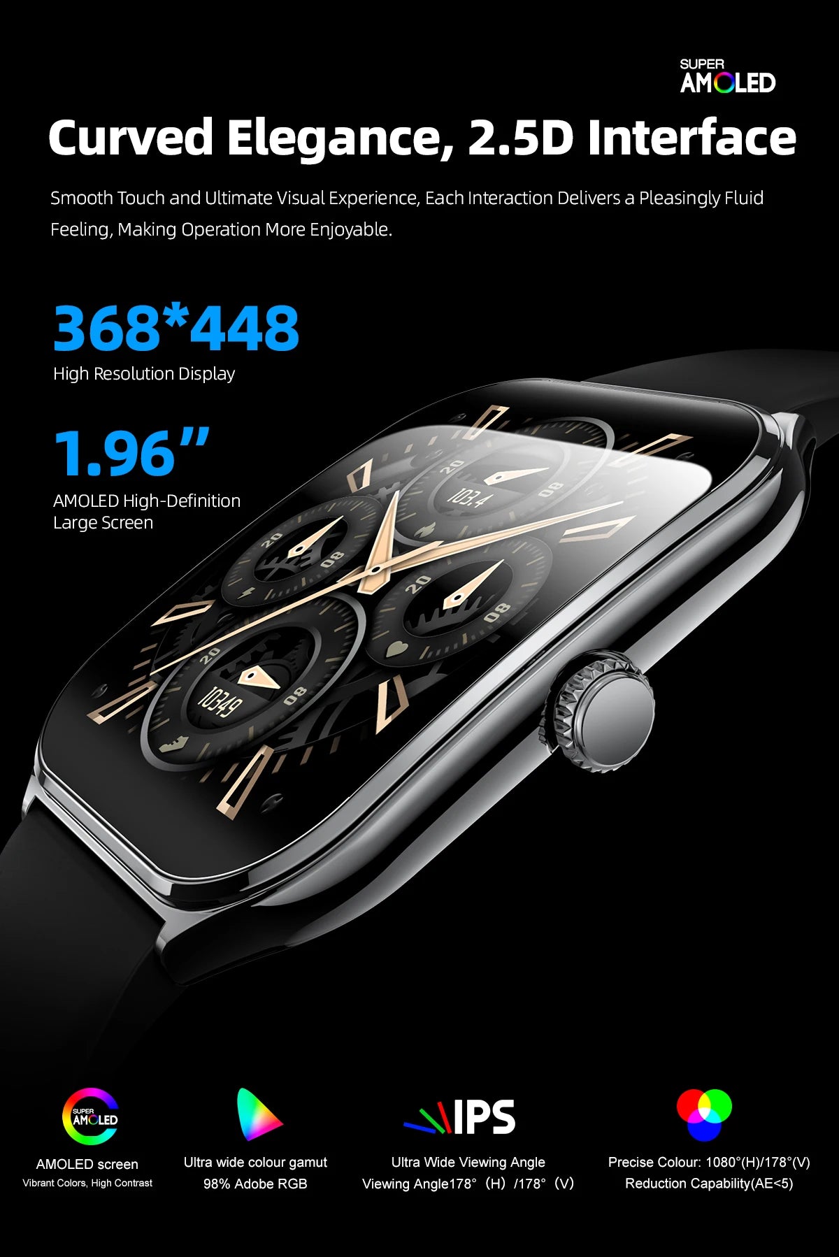 2026 New Ultra Thin AMOLED Smart Watch Men 386*448HD Screen Fashion Women Sports Bracelet BT Calling Waterproof Smartwatch gift