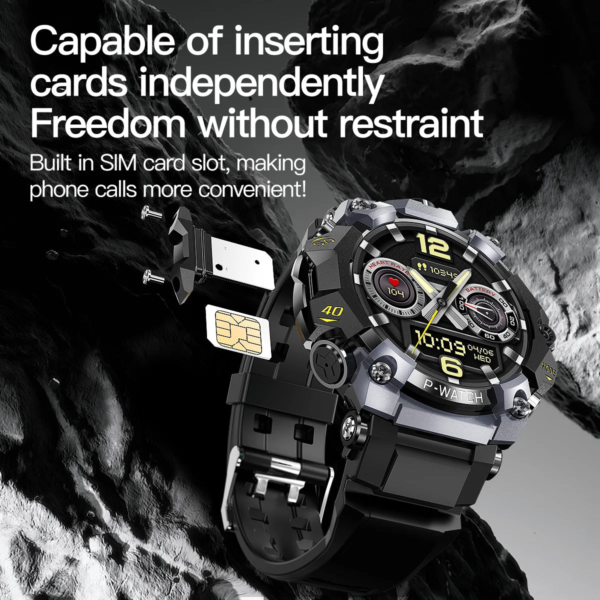 4G Smartwatch Android 10.0 Q668 Smartwatch With 2150Mah Battery 800W HD Dual Camera Amoled GPS WIFI NFC Video Call Sim Card Slot