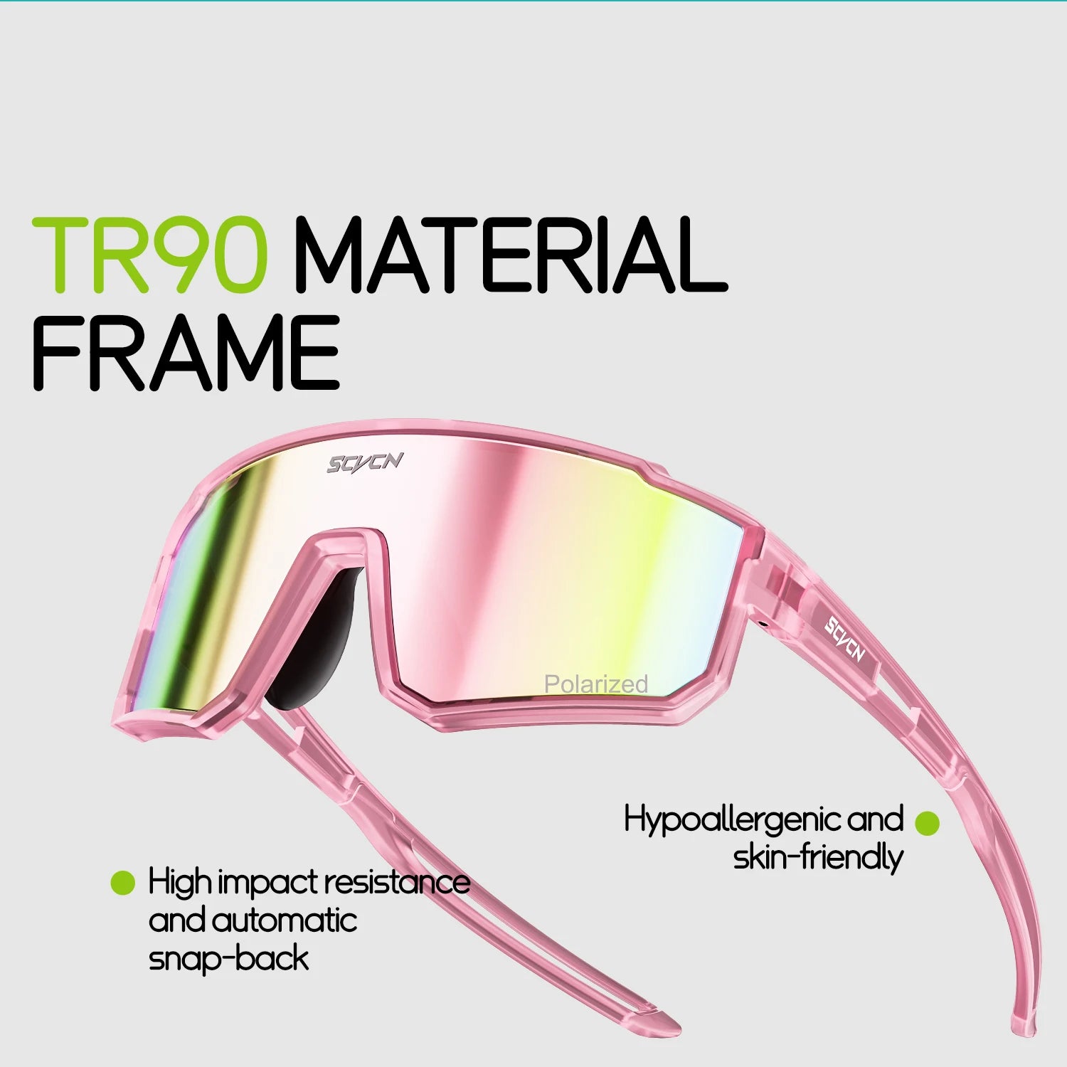 SCVCN New Photochromic Children Cycling Glasses Outdoor Sports Sunglasses Kids Road Bikes Cycling Eyewear UV400 Fashion Goggles