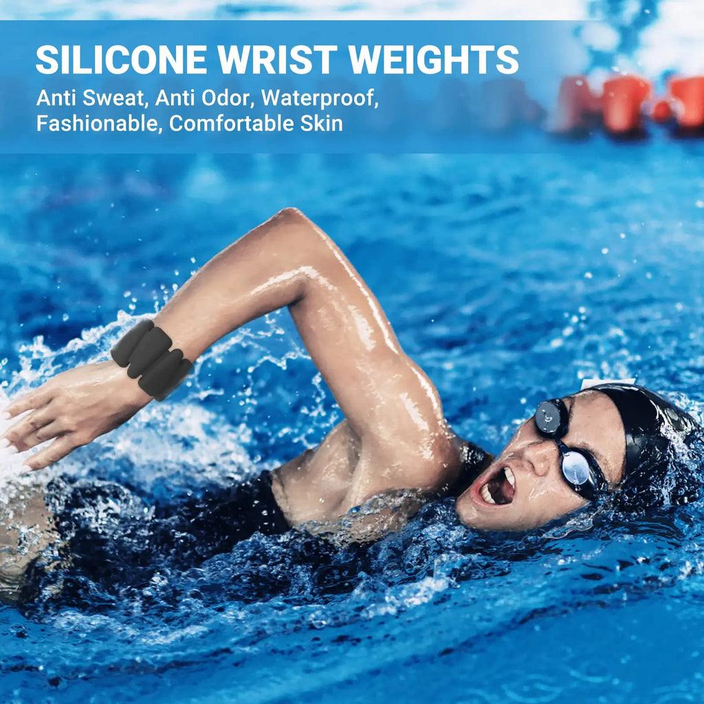 Pilates Weight Bangles Wrist & Ankle Weights for Women les - Set of 2, 1LB/ 2LB Each