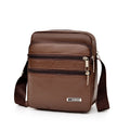 Simplified Soft Leather Crossbody Bag Fashionable Single Shoulder Bag Men's New Model Outdoor Travel Large Capacity Backpack