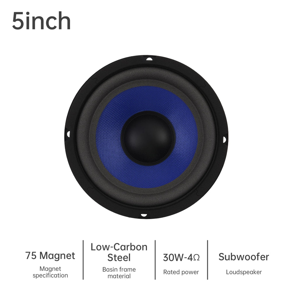 1pc 5/6.5/8/10 Inch Bass Loudspeaker Woofer Speaker for Car Audio/Home Theaters,Wide Frequency Response Car Audio Stereo Speaker