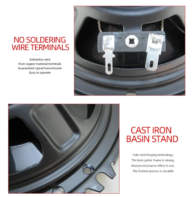 4/5/6/6x9 Inch Universal Car HiFi Coaxial Speaker 280W/320W/400W/650W Auto Music Stereo Car Door Full Range Speakers Woofer