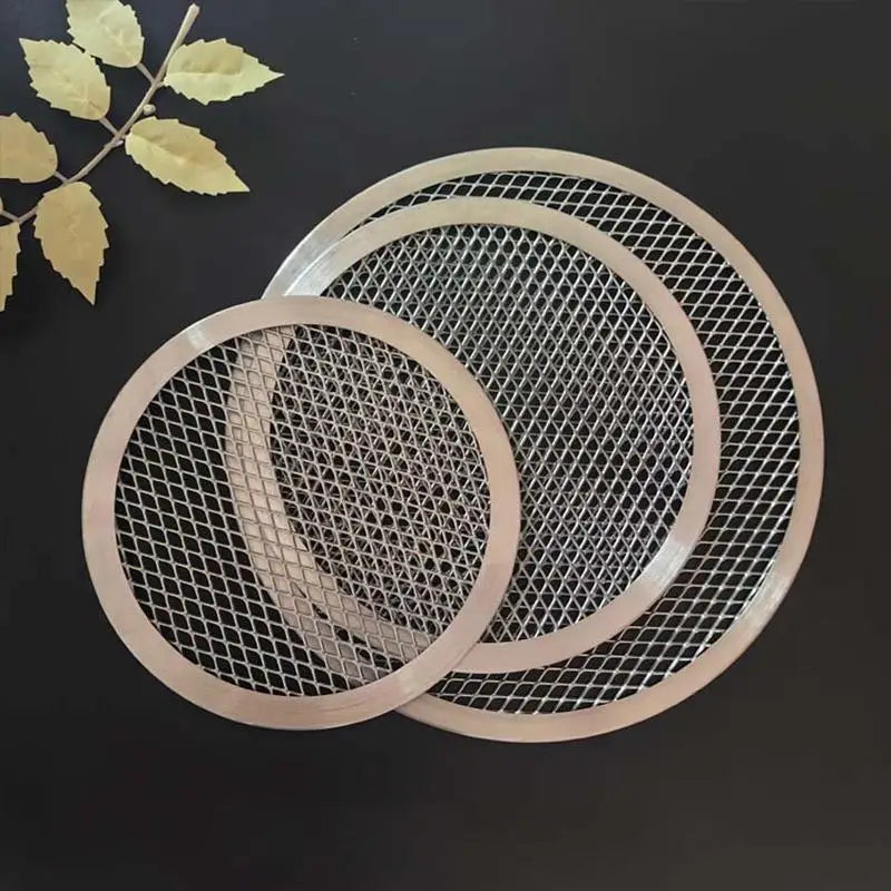 1PC 6-20 Inch Pizza Screen Pan Metal Net Non Stick BakingTray New Seamless Aluminum Alloy Metal Net Bakeware Kitchen Pizza Tools