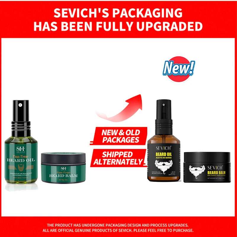 Natural Beard Balm Wax Tea Tree Beard Style Cream Soften Moisturize Thicken Professional Mustache Cream Beard Care For Gentlemen