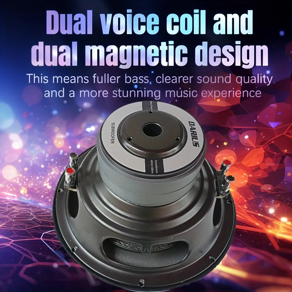 8Inch，10Inch，12Inch，1200Wattage Maximum Power Car Audio System，Double4Ohm Car Subwoofer，Subwoofer