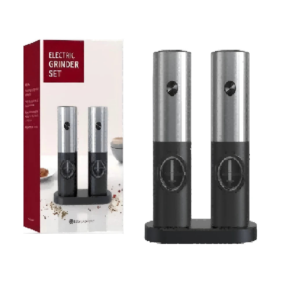 1PC/2PCS Electric Automatic Pepper Grinder Set Salt And Pepper Mill Adjustable Coarseness Spice Grinder for Kitchen