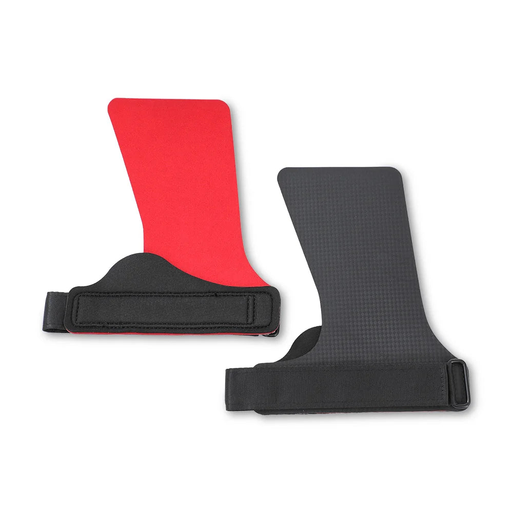 A Pair of Kevlar Rubber NO-hole Hand Grips for Crossfit Pull-ups Cross Training Gymnastics WODS Palm Protector No Need Magnesium
