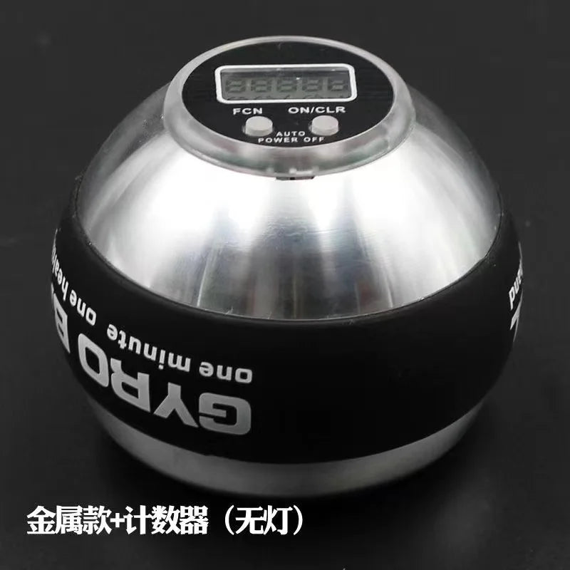 All metal  wrist gyro forearm strength led gyro ball arm muscle fitness training equipment Intensify Professional training