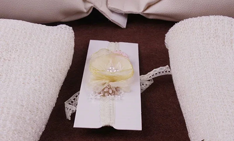 Newborn Photography Props Iron Shell Bed Pearl Mermaid Butterfly Pillow Blanket Baby Costume Baby Photo Props Studio Accessories