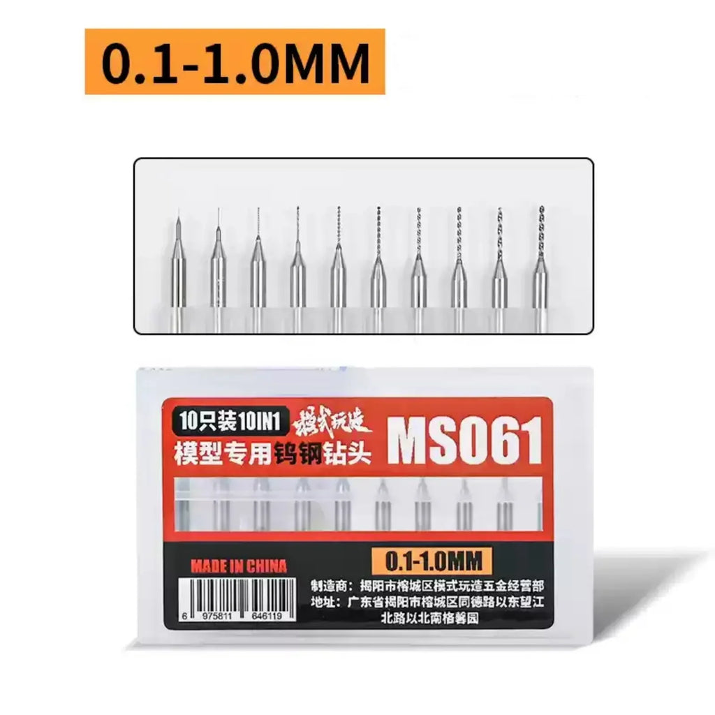 MSWZ MS-091 Portable Hand Drill Assembly Model Drilling Tools Model Craft Tools for Military Model Building Hobby DIY Tools