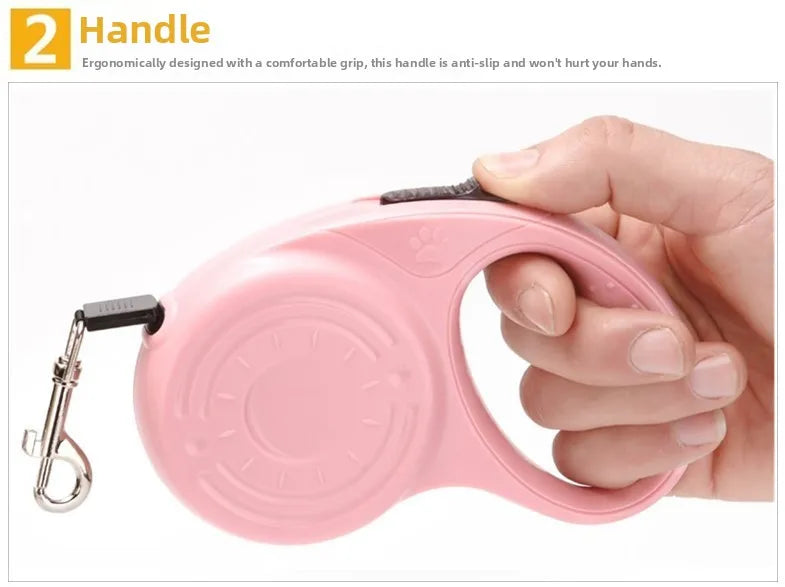 Automatic Retractable Dog Leash Outdoor Pet Traction Device ABS Material Non-Patented Pet Supplies Dog Walking Rope